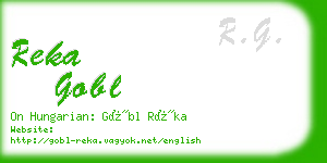 reka gobl business card